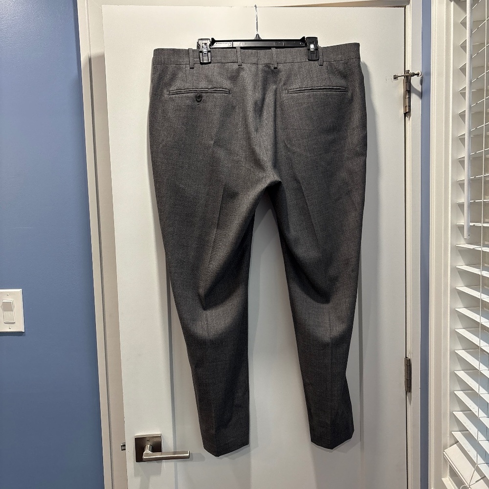 CUSTOM TAYLORED CHILEAN Gray Colored Dress Pants | Men’s Size 2XL 43” Waist